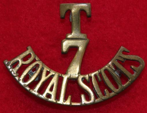 T/7/Royal Scots Shoulder Title