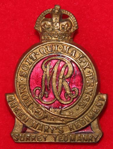 Surrey Yeomanry Cap Badge