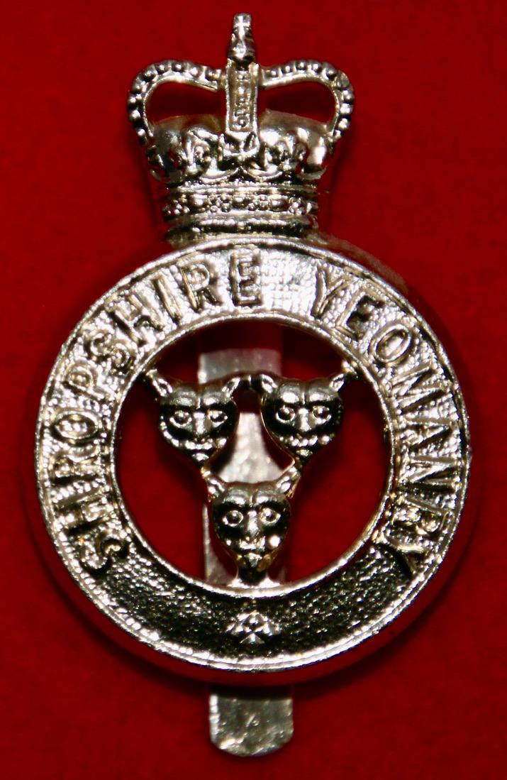 Anodised Shropshire Yeomanry Cap Badge