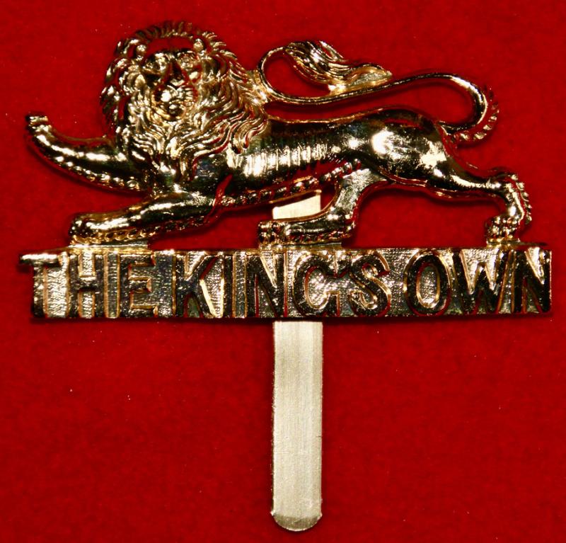 Anodised King's Own Cap Badge
