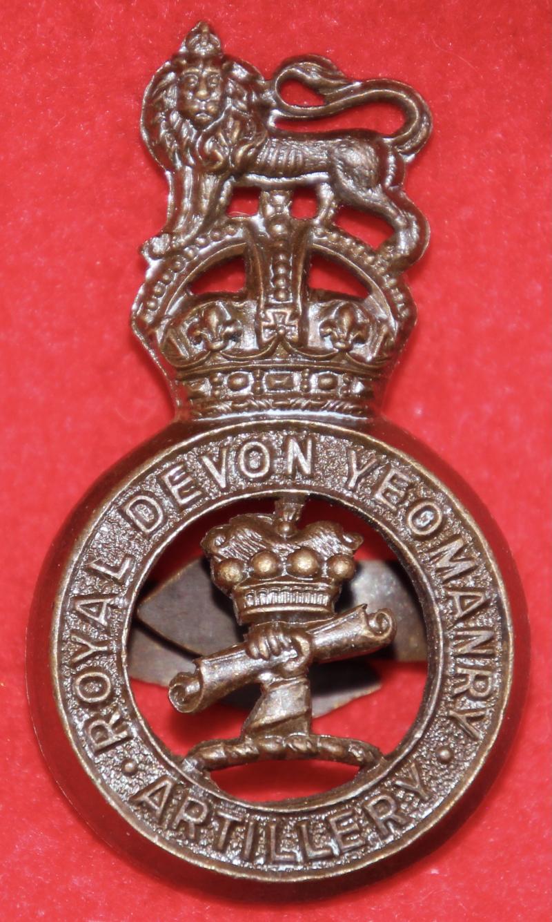 Devon Yeomanry (Artillery) OSD Cap Badge