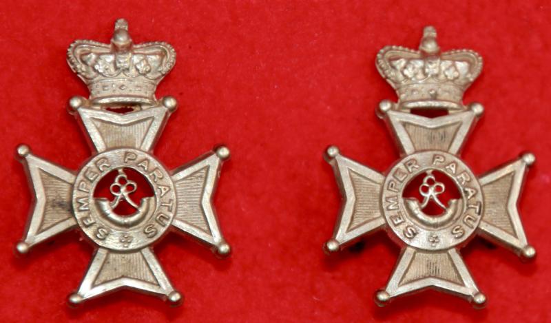 4th Middlesex RVC Officer's Collar Badges