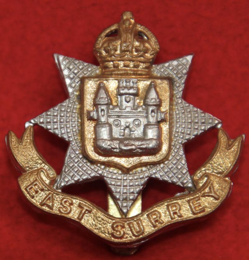East Surrey Regt KC Beret Badge