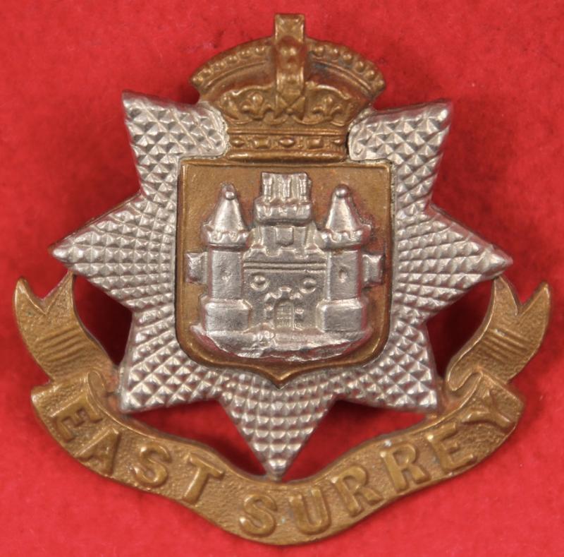 Victorian East Surrey Cap Badge