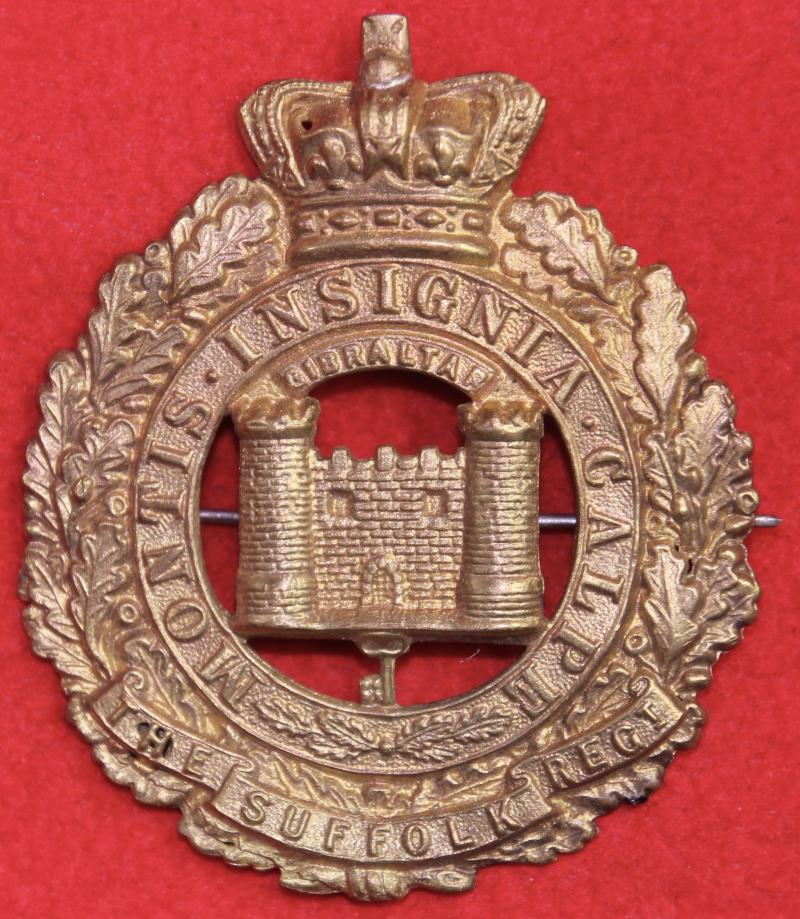 Victorian Suffolk Regt Puggaree Badge