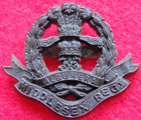 Middlesex Regt Plastic Cap Badge