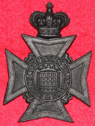 Queen's Westminster Volunteers Helmet Plate