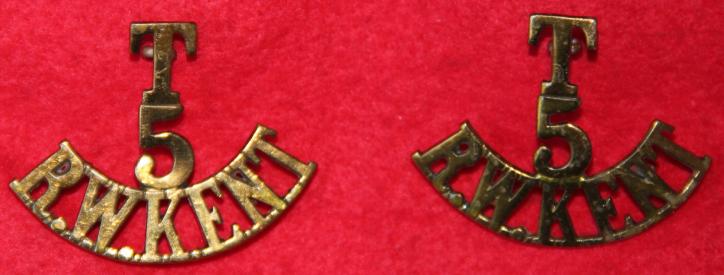 T/5/RW Kent Shoulder Titles