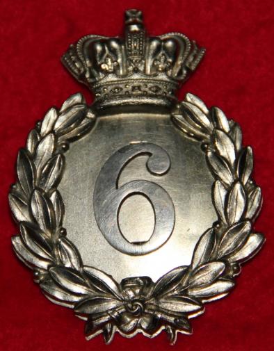 6th Lancashire RVC Officer's Shako Plate