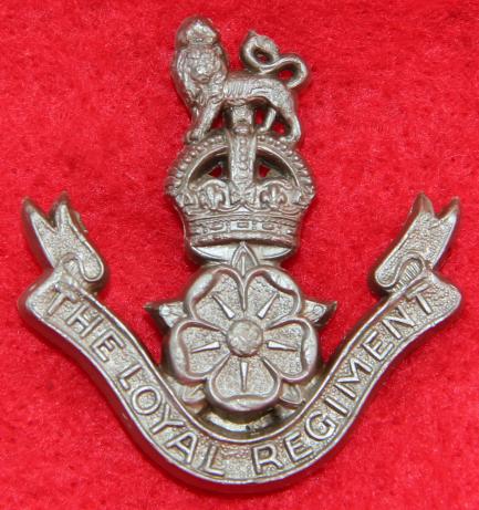 Loyal Regt Plastic Cap Badge