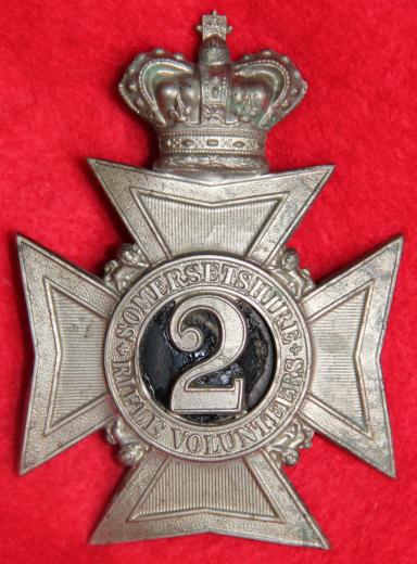 2nd Somerset RV Officer's Helmet Plate