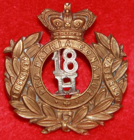 Victorian 18th Hussars Cap Badge