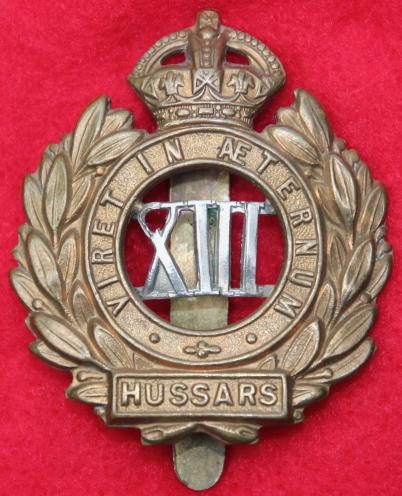 13th Hussars Cap Badge