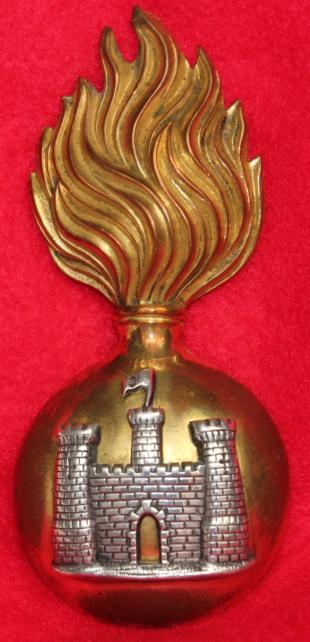 Inniskilling Fusiliers Officer's Fur Cap Grenade