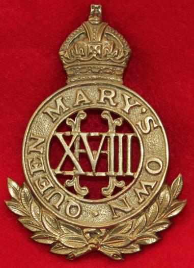 18th Hussars Sabretache Badge