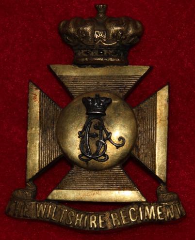 Wiltshire Regt Officer's Forage Cap Badge