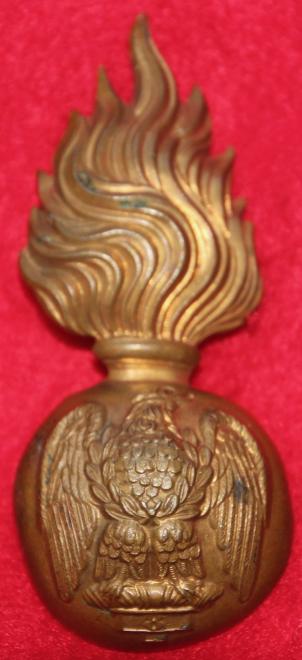 R Irish Fusiliers Fur Cap Grenade