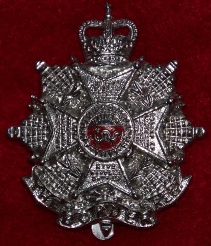 Anodised Border Regt Cap Badge