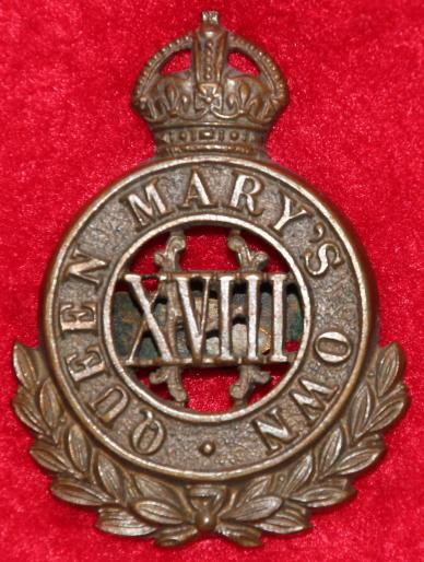 18th Hussars OSD Cap Badge