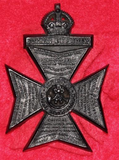 KRRC Plastic Cap Badge.