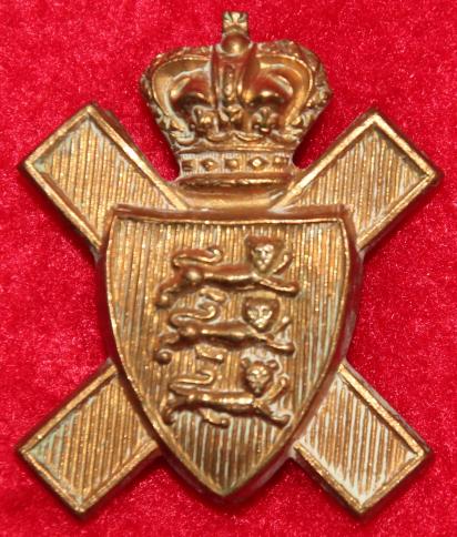 Royal Jersey Militia Collar Badge