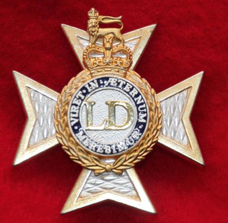 Light Dragoons Officer's Cap Badge