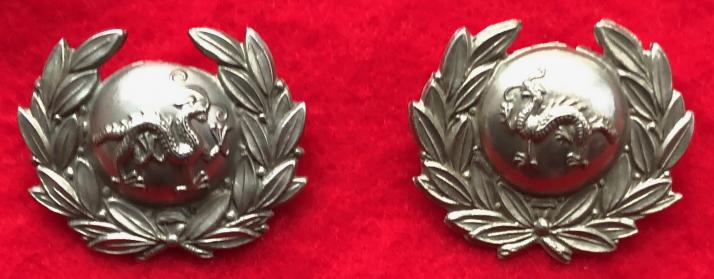 1st VB Border Regt Collar Badges
