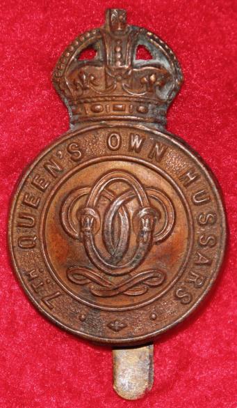 7th Hussars 1916 Cap Badge