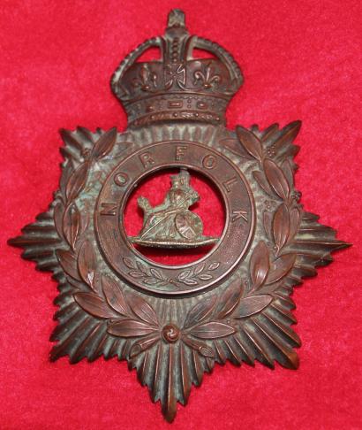 Norfolk Regt Helmet Plate