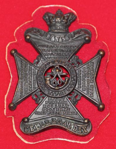 60th Foot Glengarry Badge