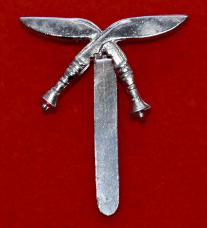 Anodised Gurkha Staff Band Cap Badge