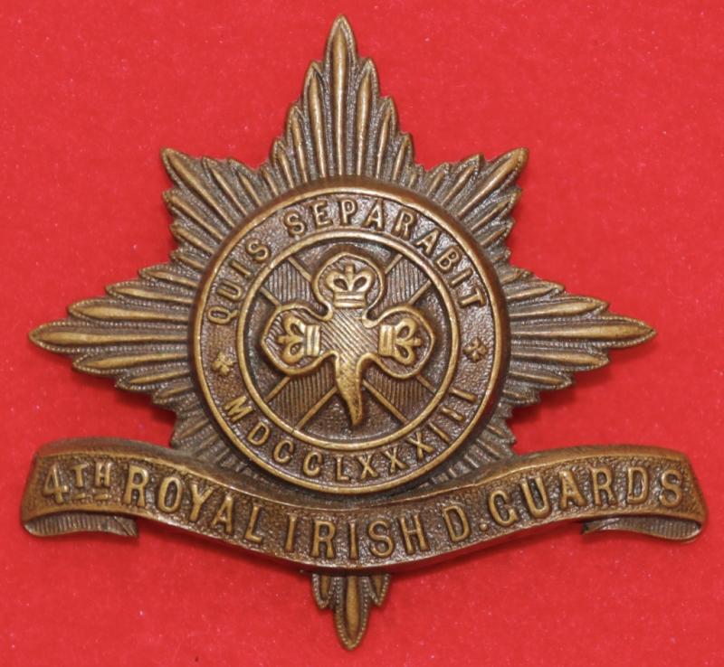 4th DG Officer's Cap/Collar Badge