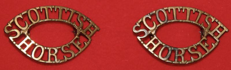 Scottish Horse Officer's Shoulder Titles