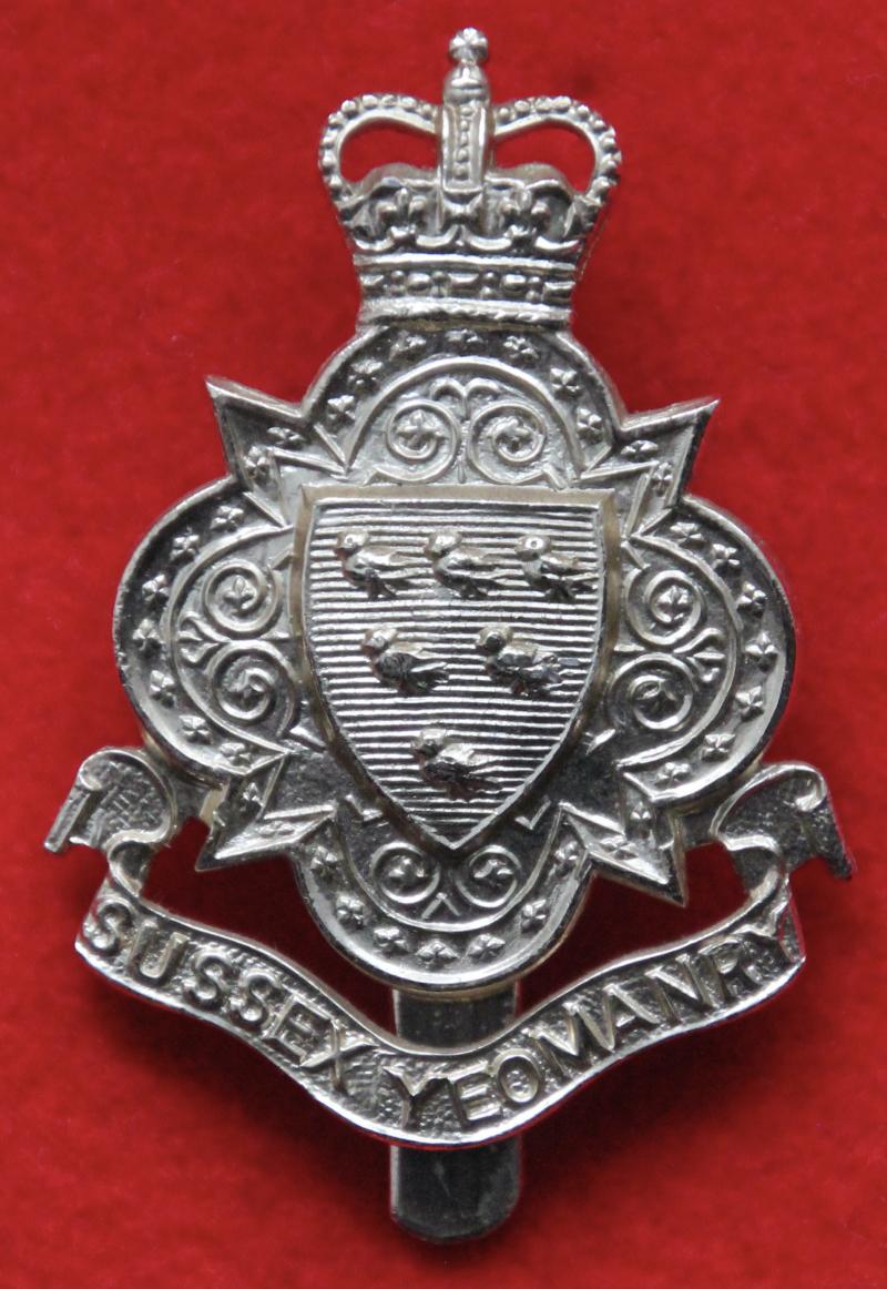 Anodised Sussex Yeomanry Cap Badge