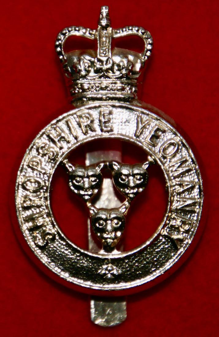 Anodised Shropshire Yeomanry Cap Badge
