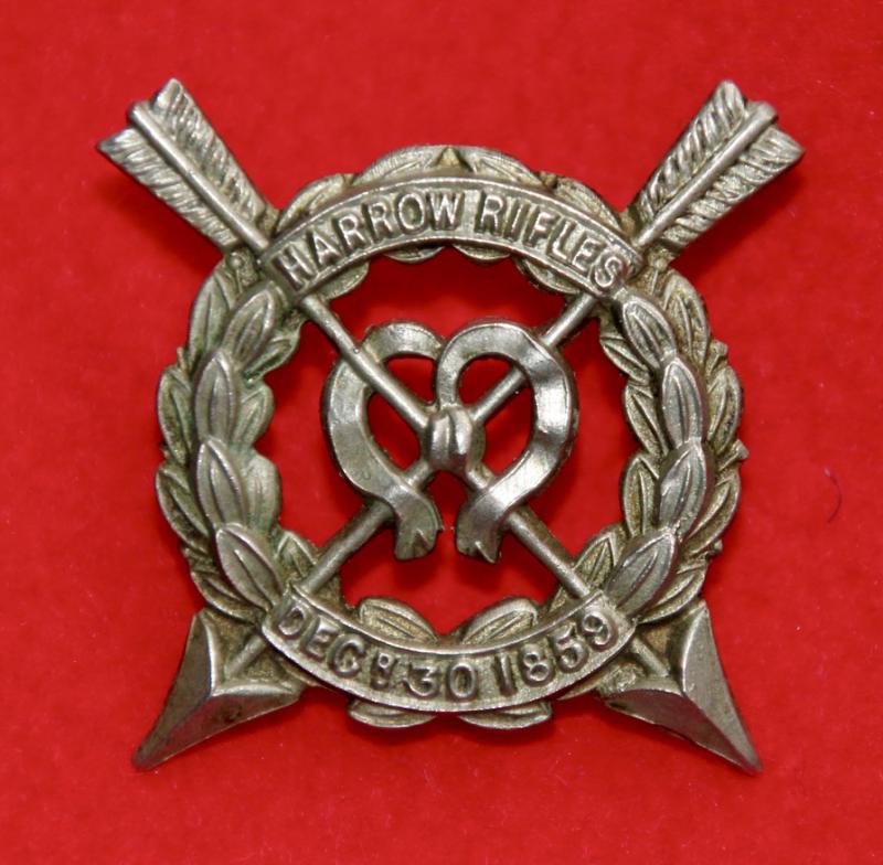Harrow Rifles Cap Badge