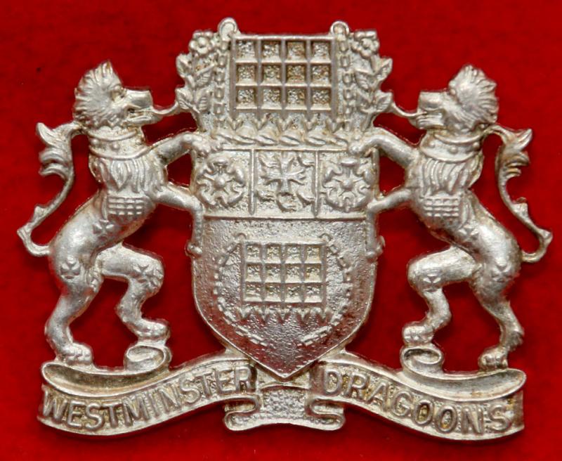 Westminster Dragoons Officer's Cap Badge