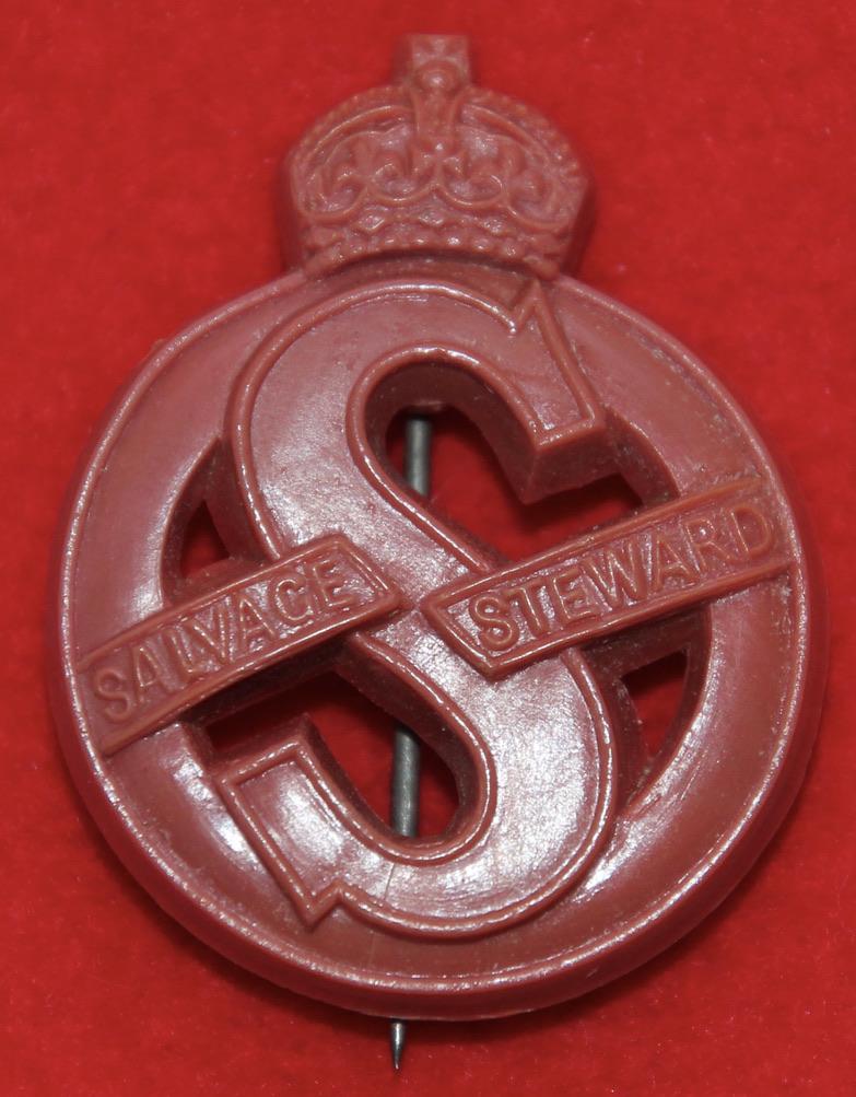 Salvage Steward Plastic Cap Badge