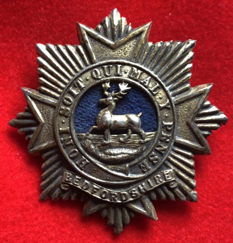 Beds Regt (Vols) Officer's Forage Cap Badge