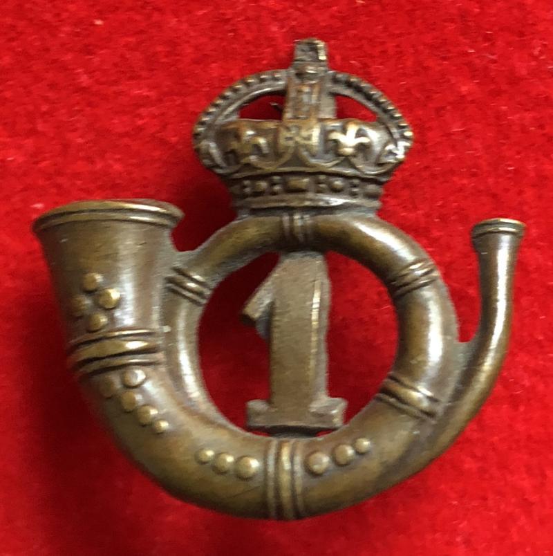 1st Lanarkshire RVC Glengarry Badge