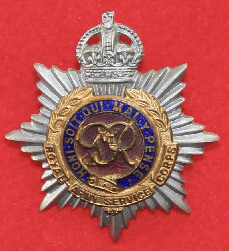 RASC G6th Officer's Cap Badge