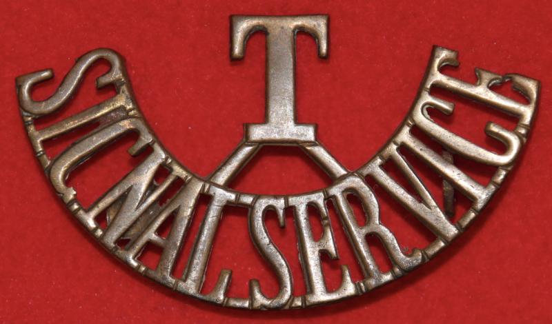 T/Signal Service Shoulder Title