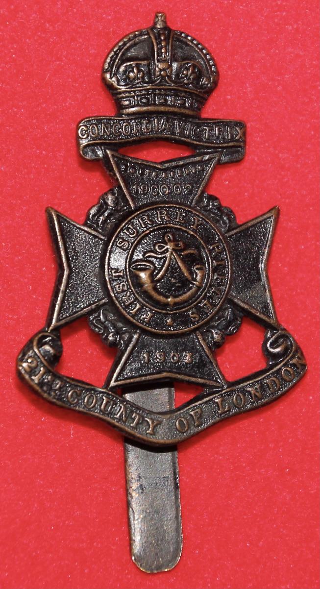 1st Surrey Rifles Cap Badge