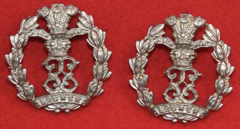 Middlesex Regt WM Collar Badges