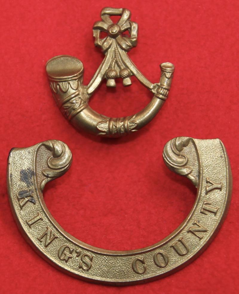 King's County Round Forage Cap Badge
