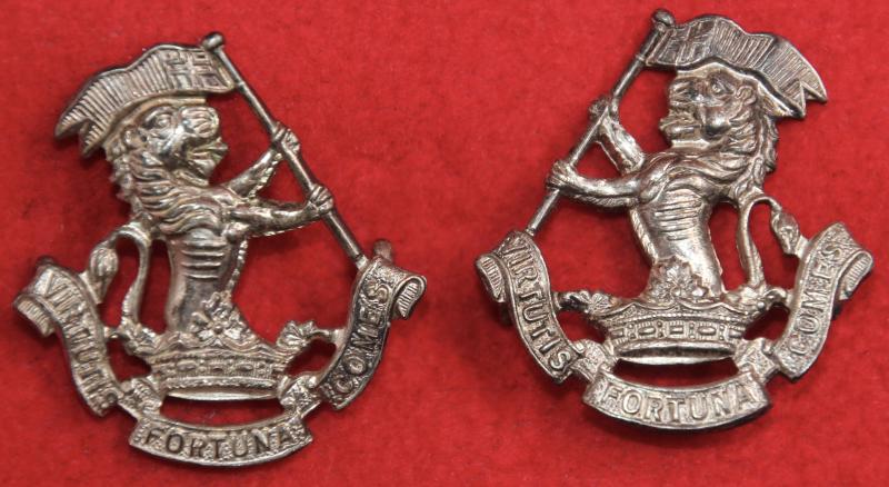 W Riding Regt Officer's Collar Badges