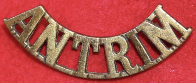 Antrim Militia Artillery Shoulder Title