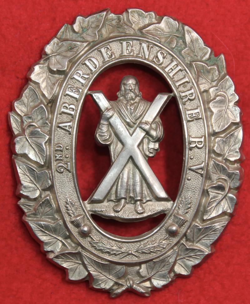 2nd Aberdeenshire RV Glengarry Badge