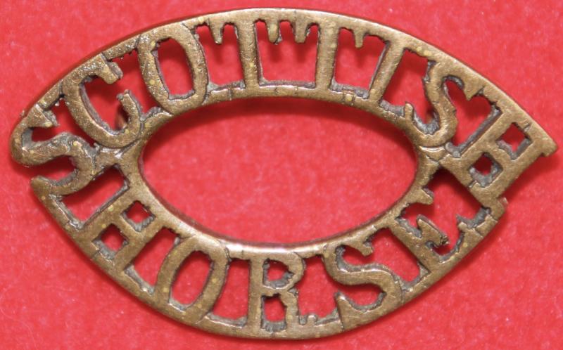 Scottish Horse Officer's Shoulder Title