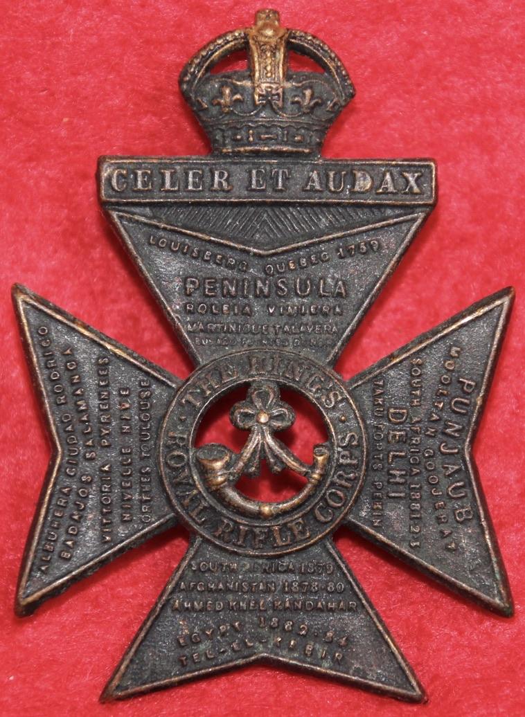 KRRC 1904-05 Cap Badge